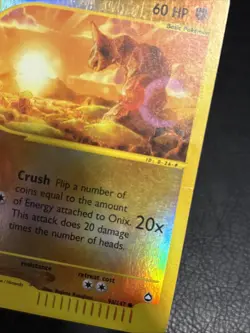 Onix 98/147 Aquapolis 2002 Reverse Holo E-Series Vintage Pokemon Card TCG - Image 4