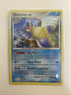 Pokemon TCG Blastoise Platinum Holo Rare Card 2/127 - Image 1