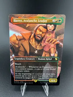 Barret, Avalanche Leader Mtg Card Chocobo Track Foil Extended Art Final Fantasy - Image 1