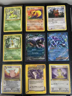 Huge Binder Lot 252 Pokemon WOTC VTG Base Set 1st Edition Full Art EX Jumbo Card - Image 1