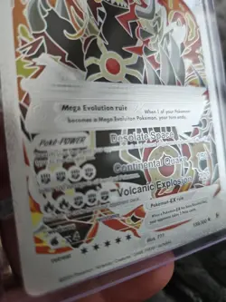Pokemon Silver Foil Fan Art M Primal Groudon EX Textured Collector Card 159/300 - Image 4
