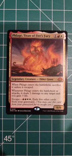 Phlage, Titan of Fire's Fury Modern Horizons 3 NM/M Magic: The Gathering Card - Image 1