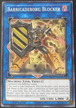Barricadeborg Blocker RIRA-EN081 Rising Rampage 1st Edition - Yugioh Card - Image 1