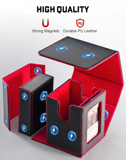 MTG Commander Deck Box with Display Window, Deck Box Holds 100 Double-Sleeved wi - Image 4