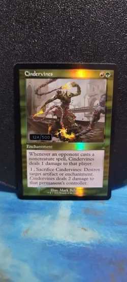 Magic The Gathering Ravnica Remastered Cindervines serialized #124/500 - Image 1