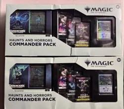 2x Pack Magic The Gathering Haunts and Horrors Commander Pack - Image 1