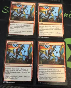 Reckless Rage X4 Rivals of Ixalan Magic the Gathering MTG - Image 1