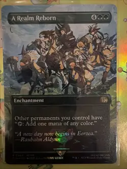 A Realm Reborn (Borderless) (Chocobo Track Foil) - Final Fantasy Magic MTG - Image 1