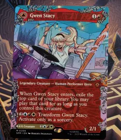 Gwen Stacy (0209) (Borderless) Marvel's Spider-Man Regular MTG NM - Image 1