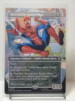 Spectacular Spider-Man (Non-foil) [Borderless] Marvel's Spider-Man 0014 Rare MTG - Image 1