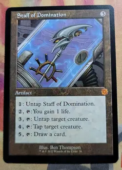 Staff of Domination MTG The Brothers' War: Retro Frame Artifacts (BRR) (NM) - Image 1