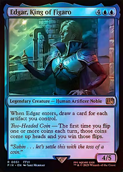 x1 Edgar, King of Figaro FOIL FIN Final Fantasy MTG 51 M/NM 1x - Image 1