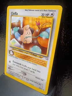 Cleffa 20/111 Neo Genesis Regular baby pokemon LP excellent condition - Image 2