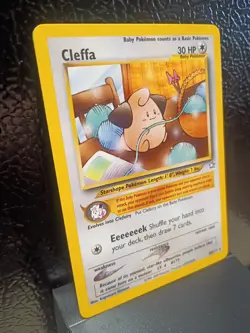 Cleffa 20/111 Neo Genesis Regular baby pokemon LP excellent condition - Image 3