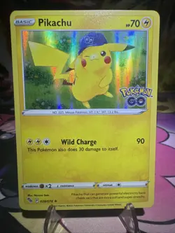 Pikachu 028/078 Pokemon GO Holo Gamestop Promo Pokemon TCG Near Mint Rare - Image 1