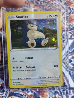Pokemon TCG Snorlax Rebel Clash 141/192 Promo Cosmos Holo Rare - Image 1