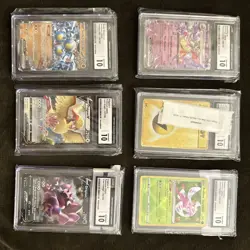 Pokemon CGC Slab Lot Of 6 Modern, All English - Image 1