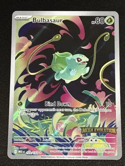 Pokemon TCG Mega Evolution Bulbasaur Illustration Rare Stamped 133/132 NM - Image 1