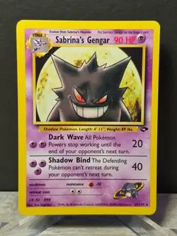 Pokemon Sabrina's Gengar 29/132 Gym Challenge TCG Rare 2000 WOTC NM - Image 1