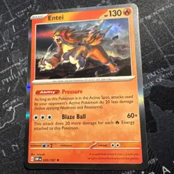 Pokemon TCG Entei Scarlet & Violet Series - Obsidian Flames #30 Holo - Image 1