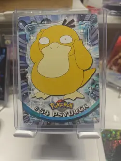 1999 Topps Pokemon Animation Series 1 Psyduck #54 Blue Logo Non Holo (Damaged) - Image 1