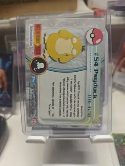 1999 Topps Pokemon Animation Series 1 Psyduck #54 Blue Logo Non Holo (Damaged) - Image 2