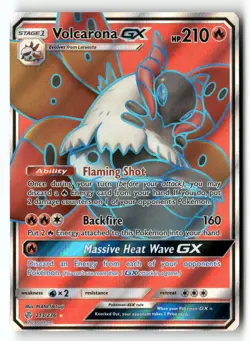 Volcarona GX (Full Art) 213/236 SM - Cosmic Eclipse Pokemon TCG NM - Image 1