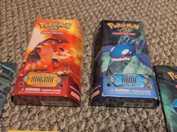 Lot 2 Pokemon TCG Team Aqua Magma Theme Deck 100% Complete Aggron Walrein Holo - Image 2