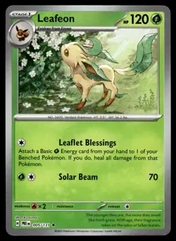 Pokemon TCG Prismatic Evolutions #005/131 Leafeon (Pokeball) NM - Image 1