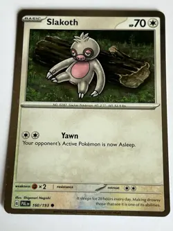 Slakoth 160 / 193 Pokemon Paldea Evolved 2023 Near Mint Cosmos Holo - Image 4