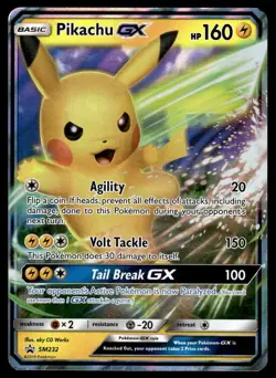 Pokemon TCG SM Promos #SM232 Pikachu GX DMG - Image 1