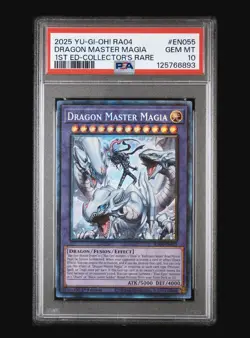 Yugioh - Dragon Master Magia RA04-EN055 1st Collector's Rare PSA 10 GEM MINT - Image 1