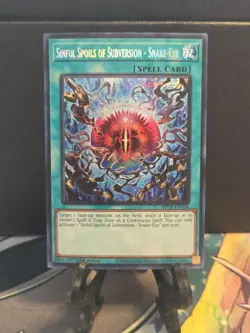 Yu-Gi-Oh Sinful Spoils of Subversion Snake-Eye MP24-EN104 Prismatic Secret Rare - Image 1