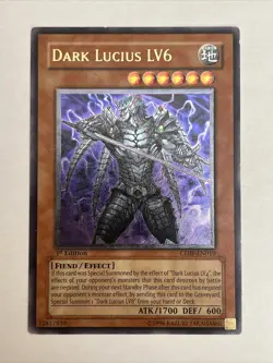 Yugioh! Dark Lucius LV6 CDIP-EN010 Ultimate Rare 1st Edition LP + - Image 1