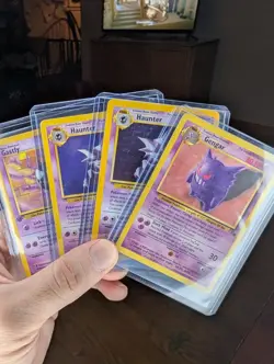 Pokemon Cards - Lot Of 4 Fossil - Gengar, Haunter, Gastly - Image 1