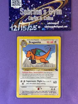 Dragonite Wb Gold Stamp First Movie 5 Black Star Promo Rare Pokemon Card - Image 1