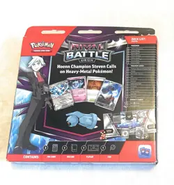 Factory Sealed New Pokemon Rival Battle Deck Marnie and Steven Sealed Card Boxes - Image 5