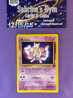 Mewtwo Wb Gold Stamp First Movie 3 Black Star Promo Rare Pokemon Card - Image 1
