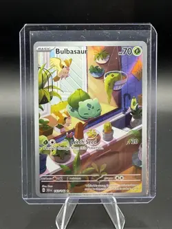 Pokemon TCG Bulbasaur Card 143/142 Stellar Crown Illustration, Rare Near Mint - Image 1