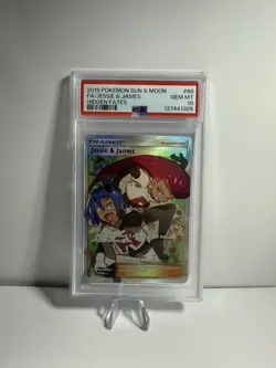 Pokemon TCG Jessie & James Trainer Full Art Ultra Rare Card 68/68 Hidden Fates - Image 1