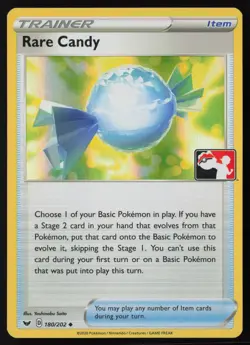 Pokemon Rare Candy - 180/202 Prize Pack Series Cards Holo Pack Fresh - NM - Image 1