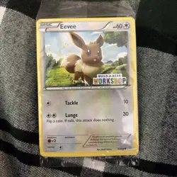 Build a Bear Pokemon Card Workshop Eevee Promo Trading 63/98 SEALED NEW - Image 1