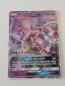 Mewtwo GX - SM196 - Pokemon Sun & Moon Promo Ultra Rare Card NM - Image 1