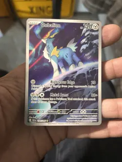 Cobalion 144/086 Illustration Rare Black Bolt Pokemon TCG Cards - Image 1
