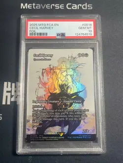 2025 MTG Final Fantasy EN Foil Cecil Harvey By Yoshitaka Amano #0018 PSA10 - Image 1