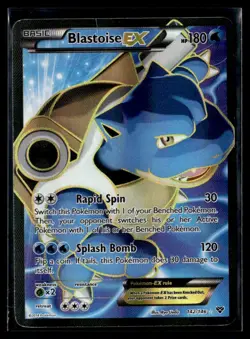2014 Pokemon XY Base Set Ultra Rare Full Art Blastoise EX 142 (CG - Image 1