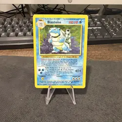 Blastoise 002/102 Base Set Holo Pokemon WOTC HP/DMG - Image 1