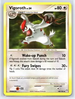 2007 Pokemon TCG - Mysterious Treasures Regular Vigoroth 68/123 - Image 1