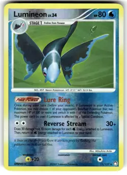Lumineon 11/123 Mysterious Treasures Reverse Holo Treasures Pokemon TCG Lumineon - Image 1