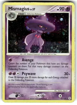 Mismagius 10/130 Pokemon 2007 Diamond & Pearl Holo MP - Image 1